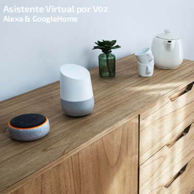 Compatible con Alexa y Google Home